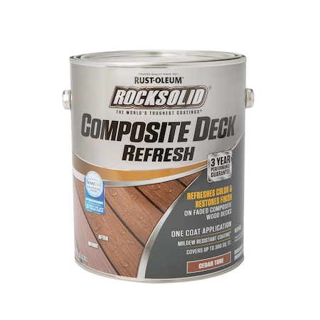 Rust-Oleum Rust-Oleum RockSolid Cedar Water-Based Deck Refresh 1 gal 350058